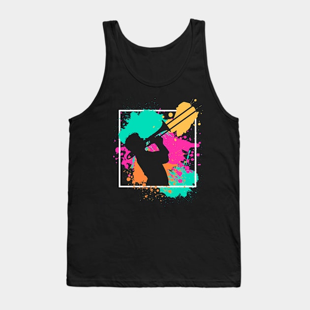 Colorful Trombonist Tank Top by shirtsyoulike